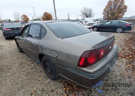 2003 Chevrolet Impala из США, поврежденный, VIN 2G1WF52E139289102